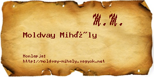 Moldvay Mihály névjegykártya