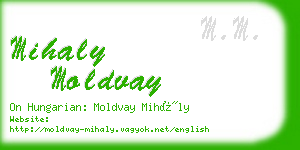 mihaly moldvay business card